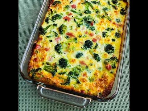 Receta rápida de huevos con jamón y brócoli