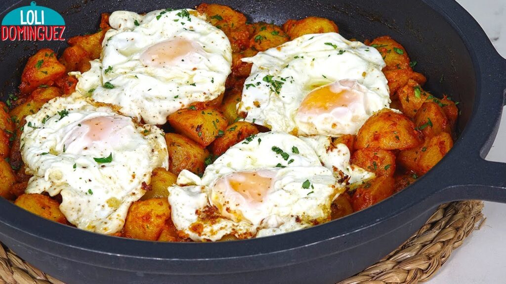 Receta tradicional de huevos al ajillo
